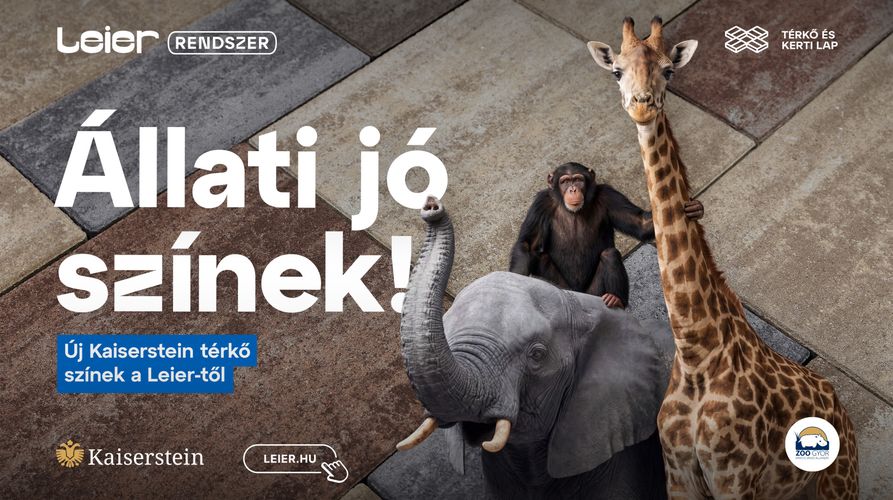 Állati jó színek! – megérkeztek a Leier Kaiserstein térkövek új színei