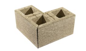 MODERN kerítéskő sarokelem beige