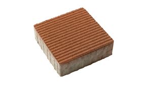 Taktilis figyelmeztető kő-piros-20X20X6